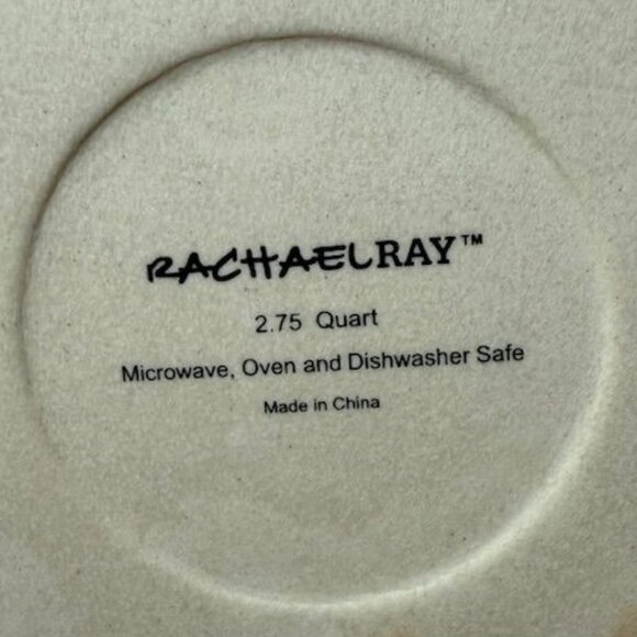 NWOT Racheal Ray Yellow 2.75qt Round Handled Baking Dish with Lid - Picture 10 of 12